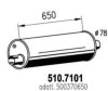 IVECO 500370650 Middle-/End Silencer